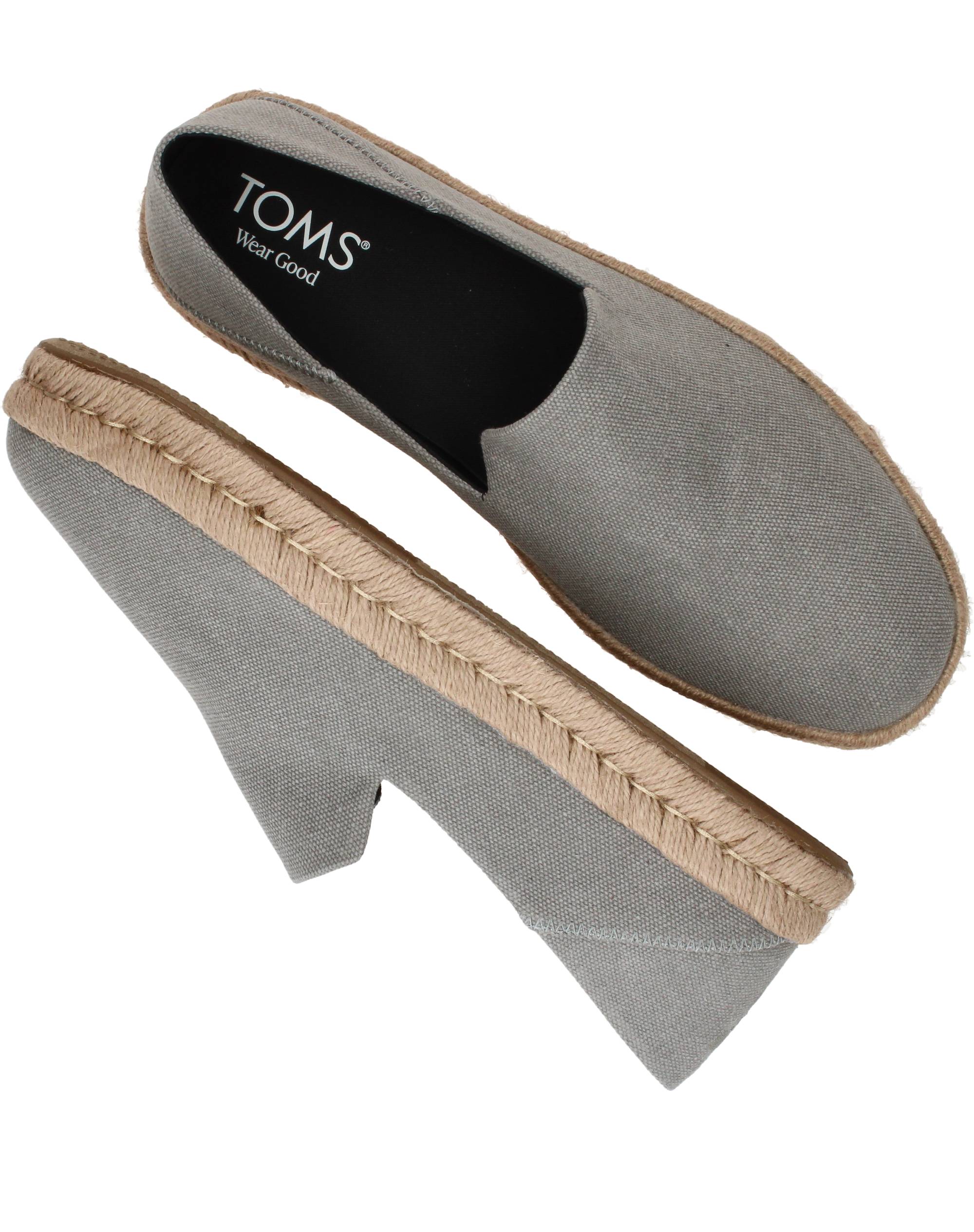 Toms Santiago Espadrilles Grijs, espadrille voor unisex – foto 4