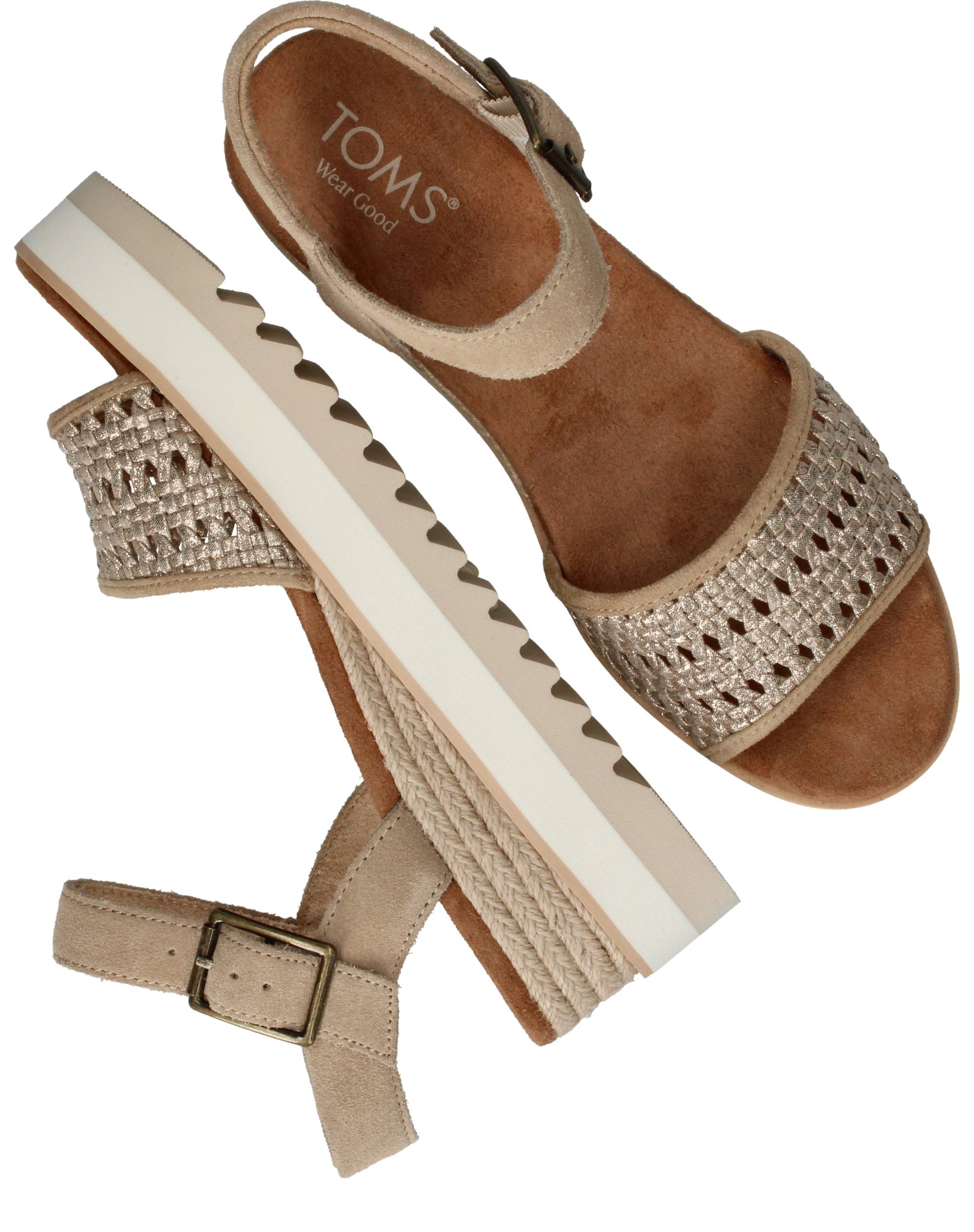 Toms Diana Sandalen Dames Goud, sandaal voor dames – foto 4