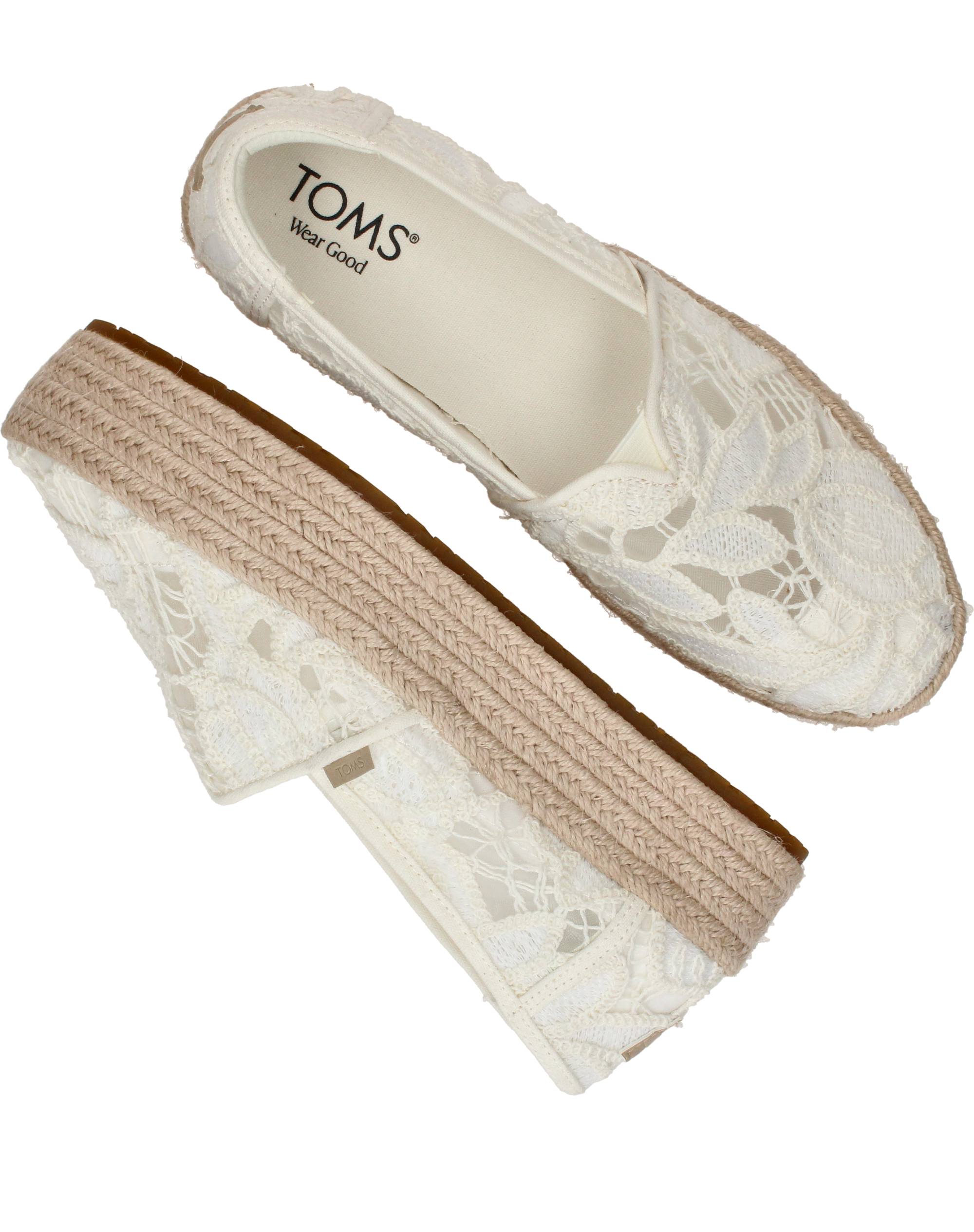 Toms Valencia Espadrilles Dames Wit, espadrille voor dames – foto 4