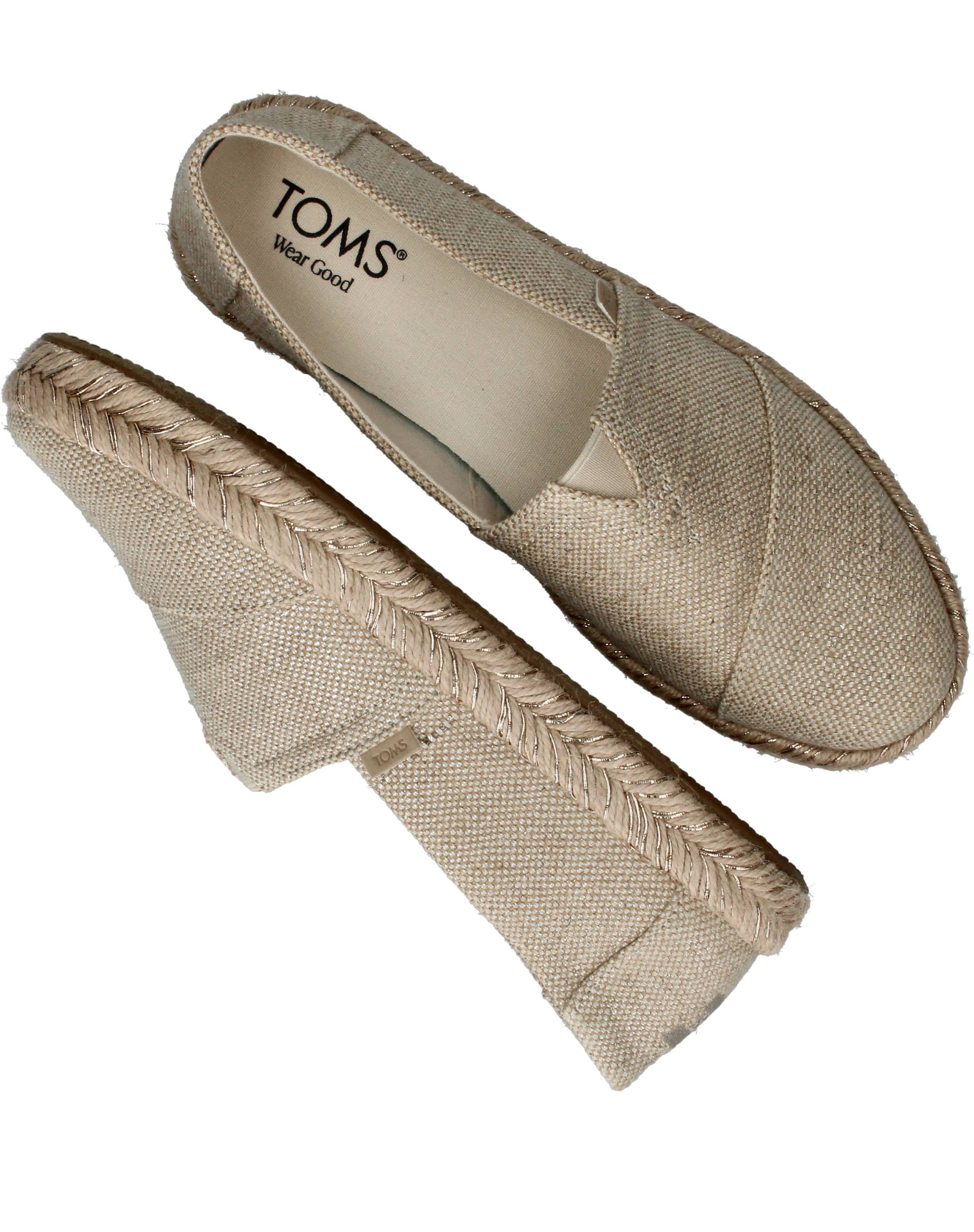 Toms Alpargata Rope 2.0 Vegan Espadrilles Dames Goud, espadrille voor dames – foto 4