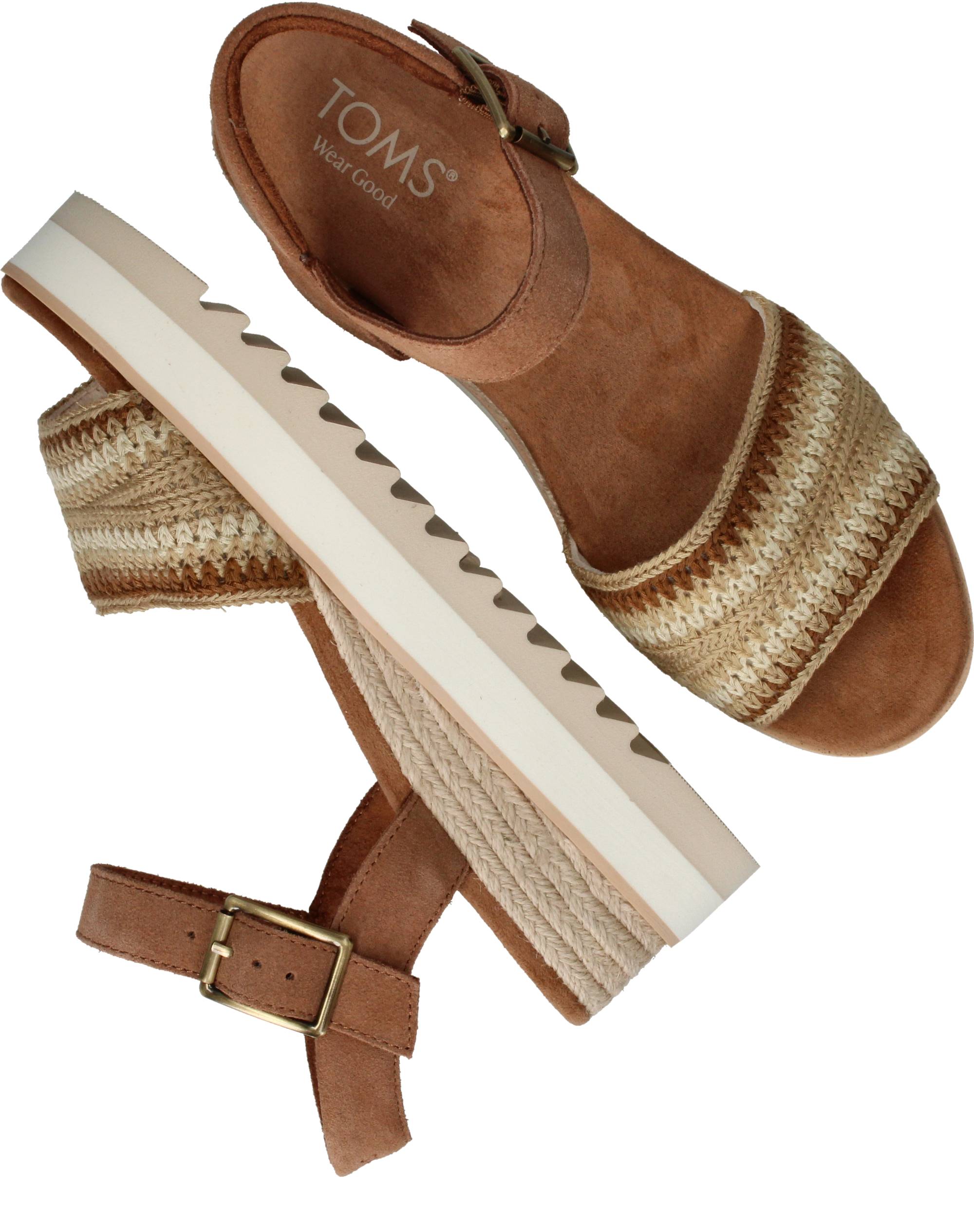 Toms Diana Sandalen Dames Cognac, sandaal voor dames – foto 4
