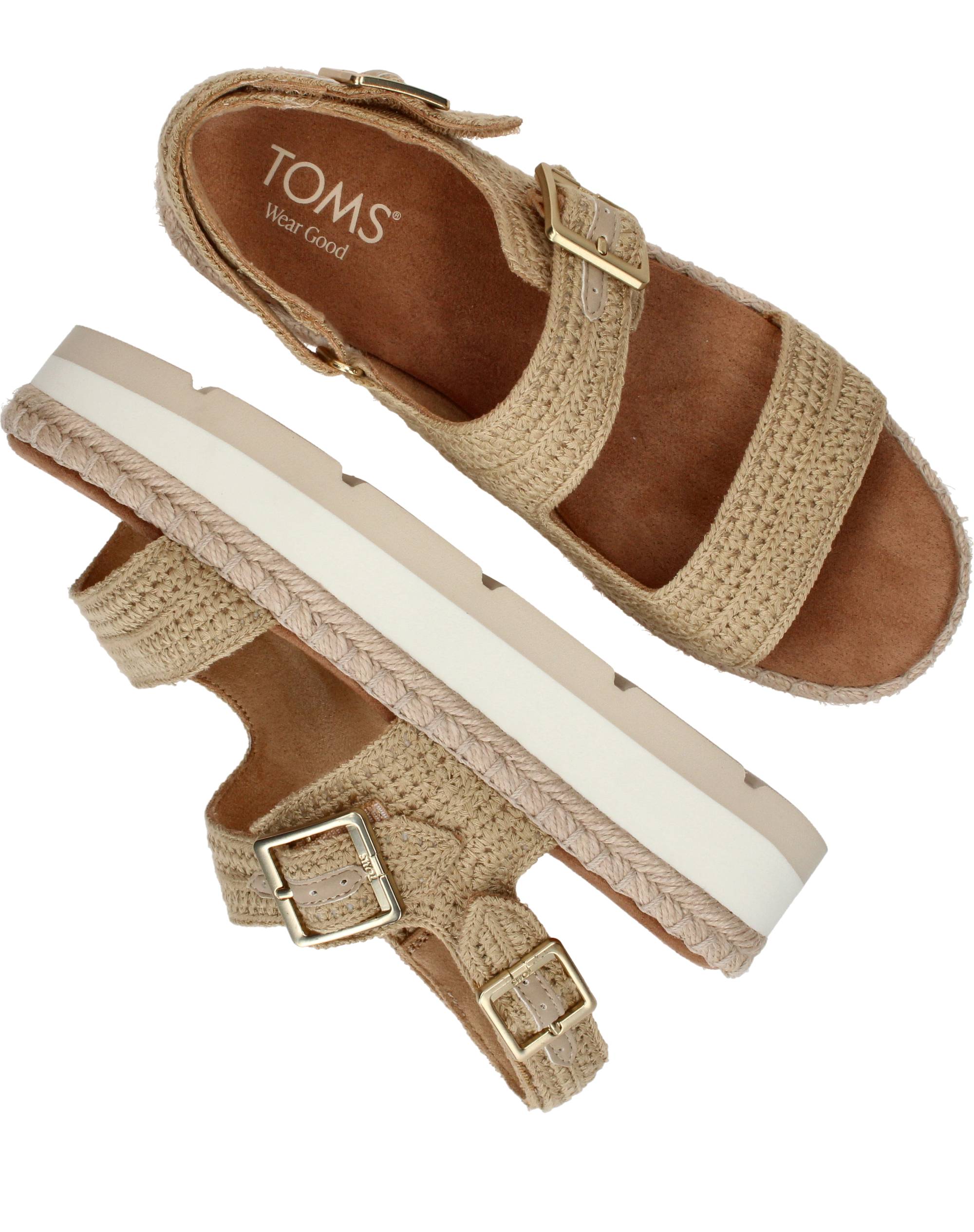 Toms Giana Sandalen Dames Beige, sandaal voor dames – foto 4