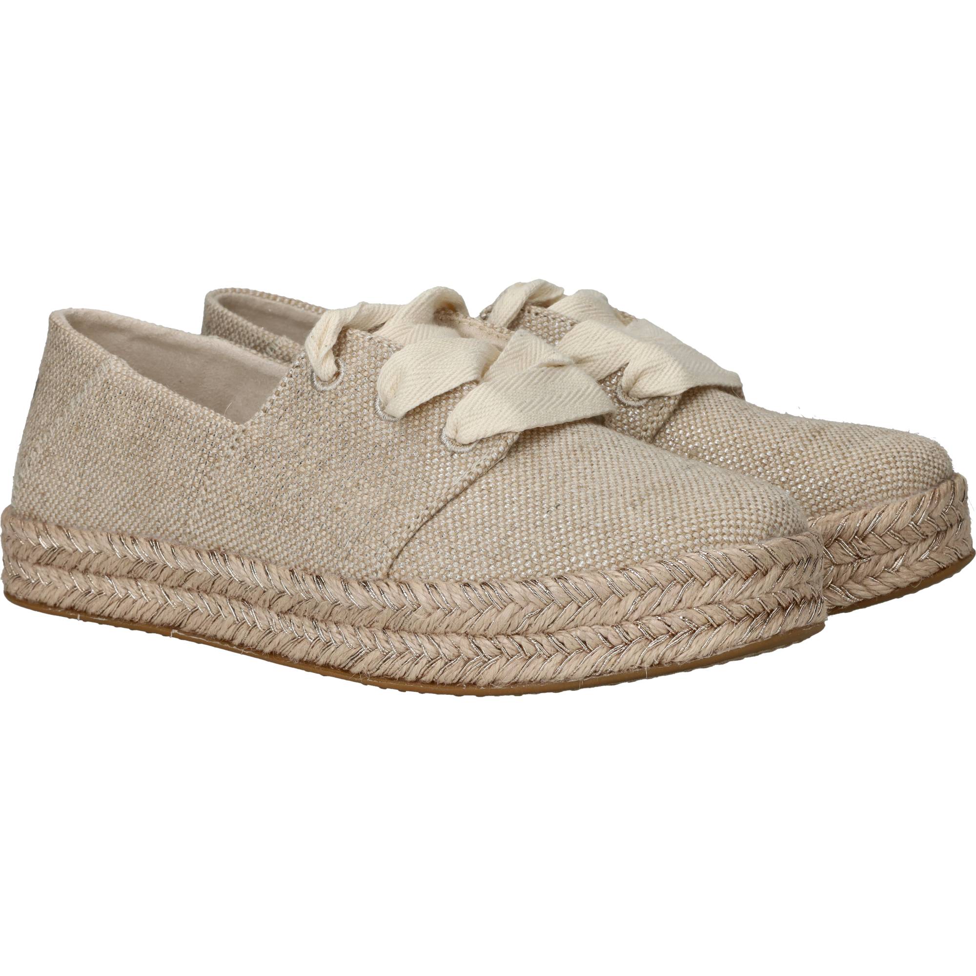 Toms Carolina Lace Up Instappers Dames Goud, instapper voor dames – foto 2