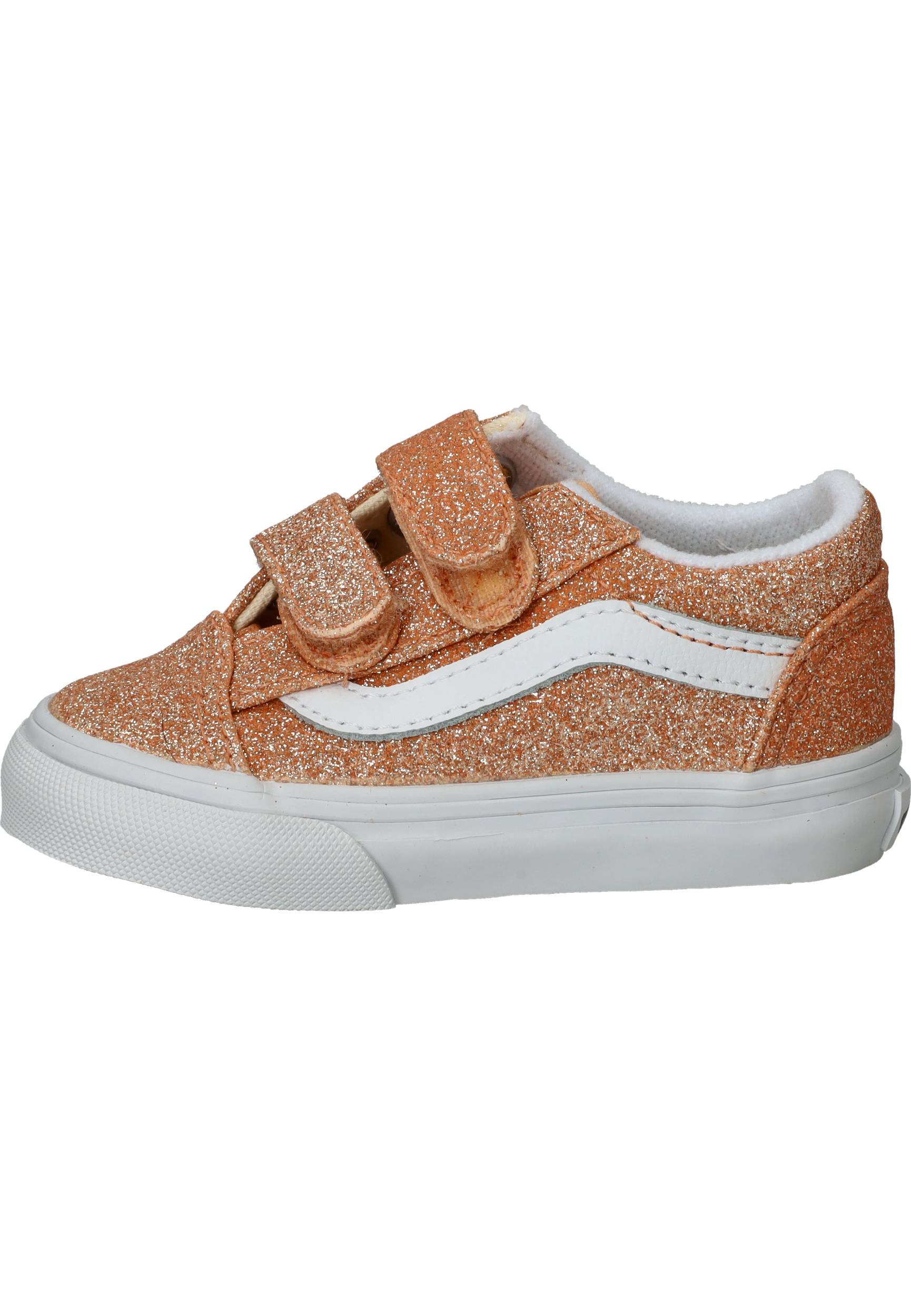 Vans Old Skool V Glitter Sneakers Meisjes Roze – foto 6 van 6
