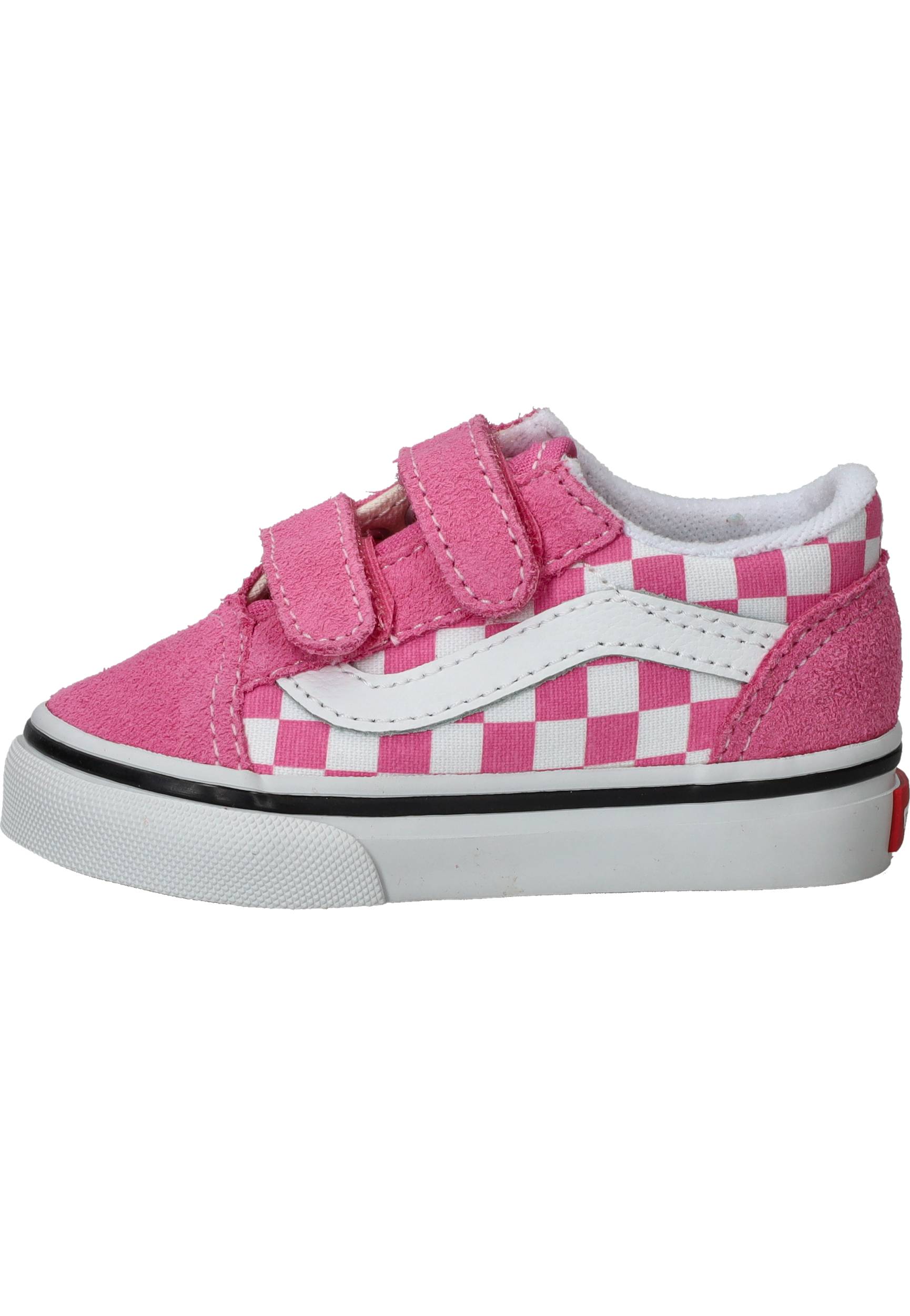 Vans Old Skool V Color Theory Checkerboard Sneakers Meisjes Roze – foto 6 van 6
