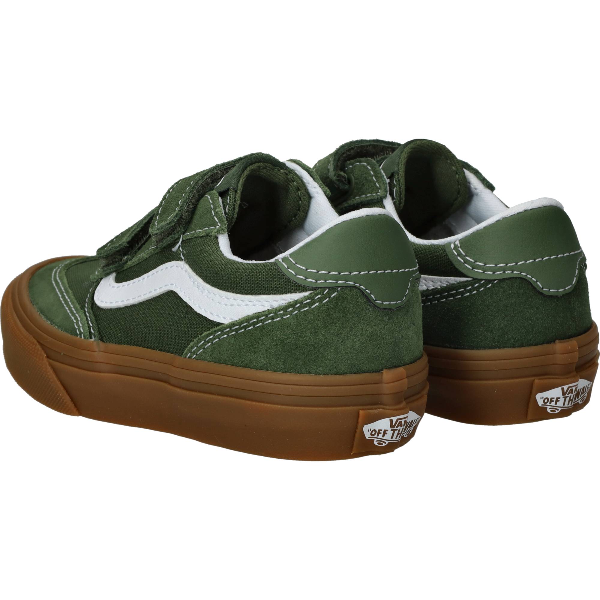 Vans Brooklyn LS V Gum Sneakers Heren Groen, sneaker voor heren – foto 3