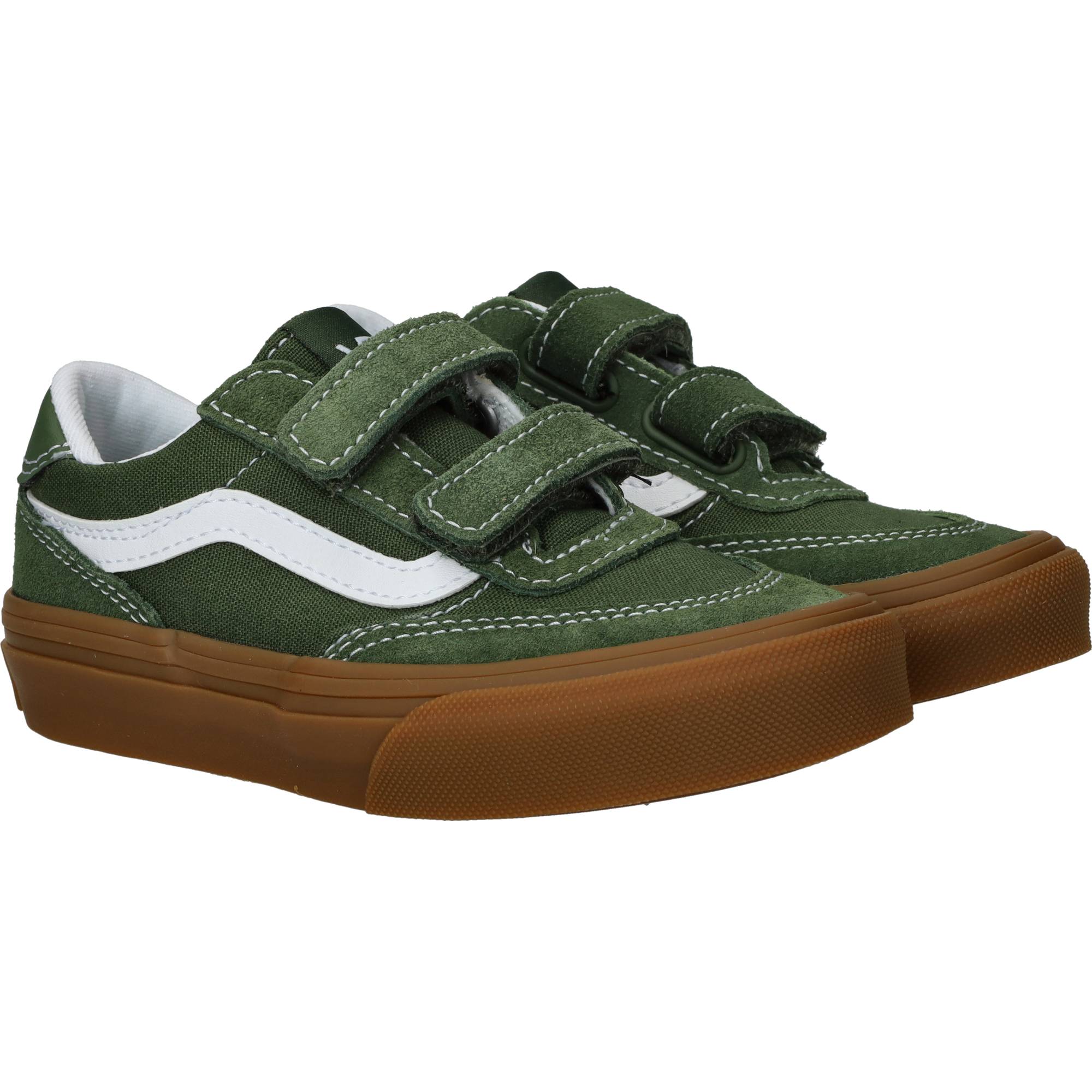 Vans Brooklyn LS V Gum Sneakers Heren Groen, sneaker voor heren – foto 2