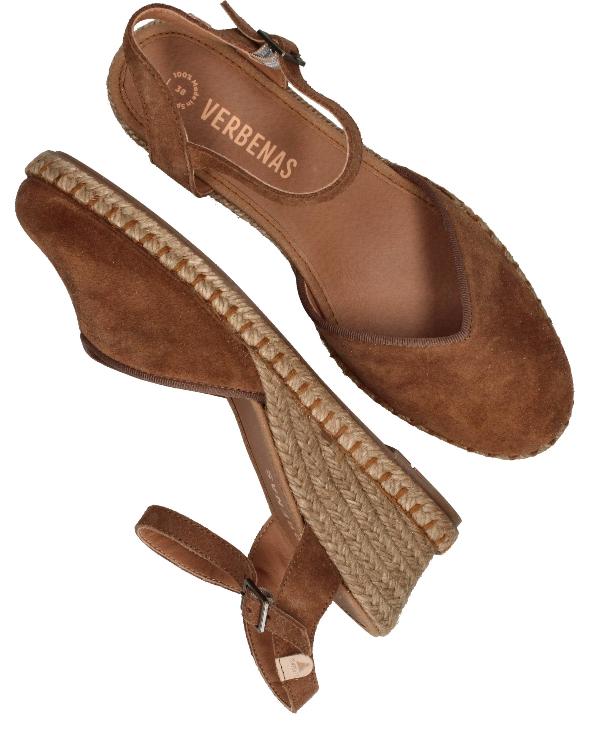 Verbenas Maggie Espadrilles Dames Bruin, espadrille voor dames – foto 4