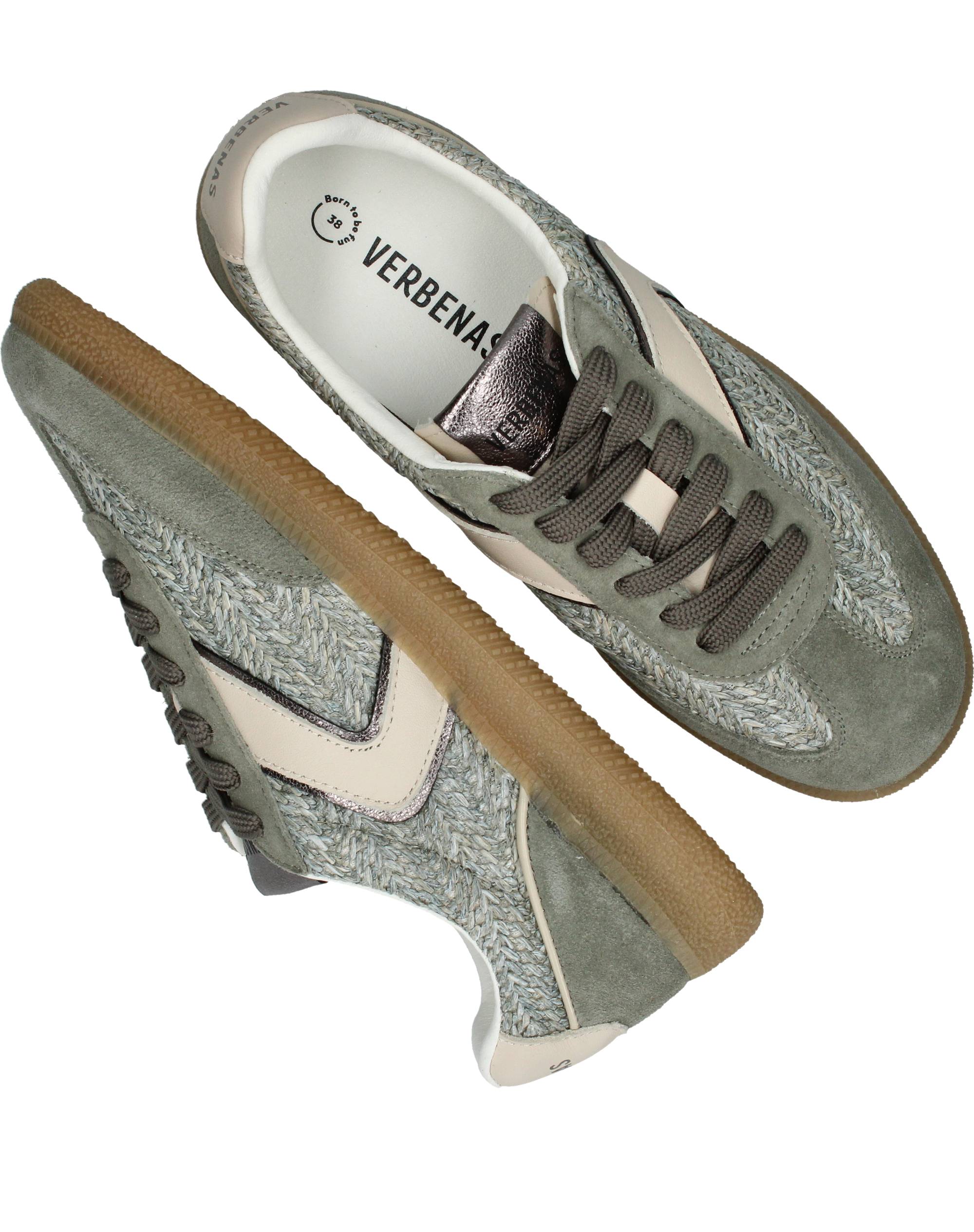 Verbenas Sound Sneakers Dames Groen, sneaker voor dames – foto 4