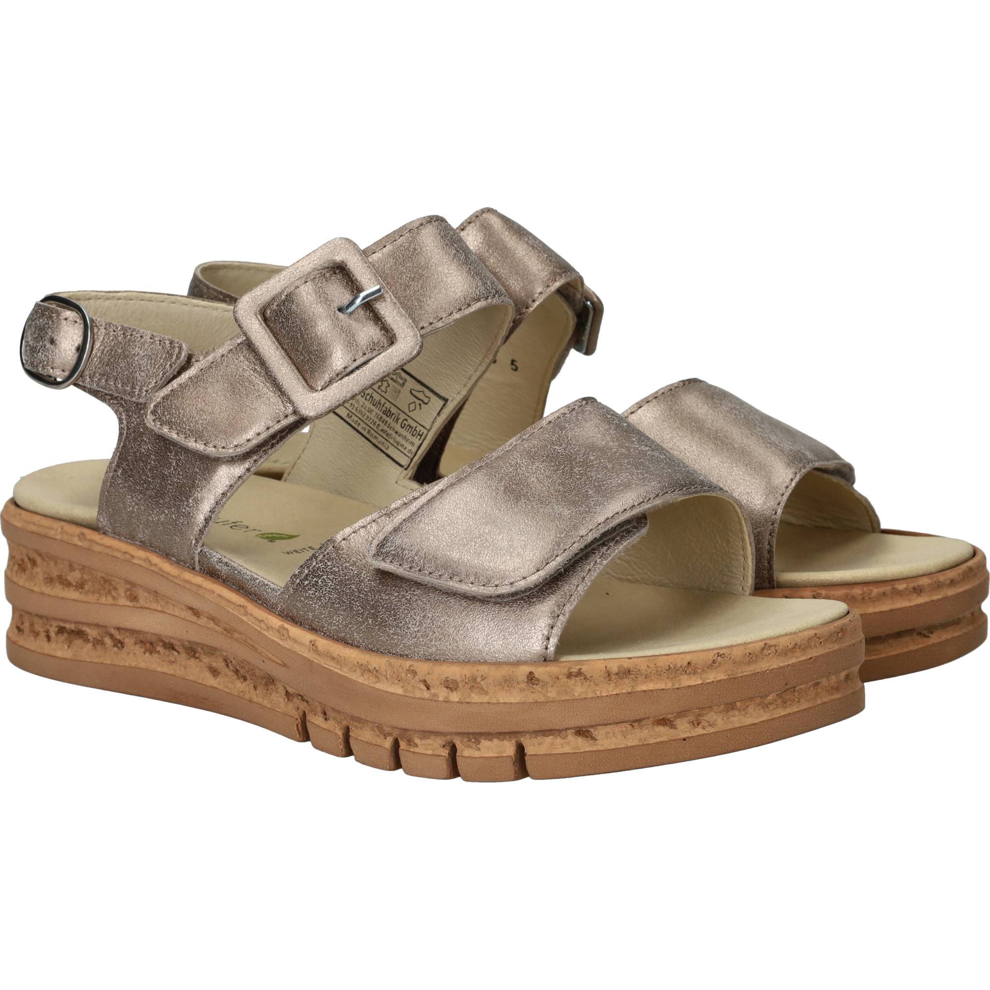 Waldlaufer Arlene Sandalen Dames Goud, sandaal voor dames – foto 2