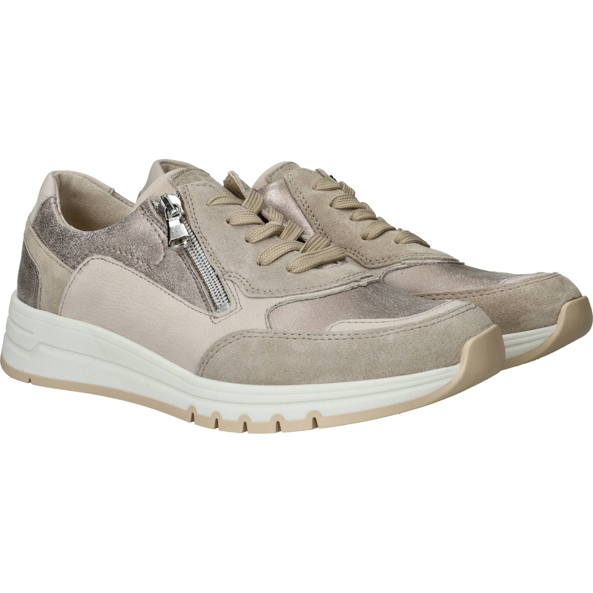 Waldlaufer April Sneakers Dames Beige, sneaker voor dames – foto 2