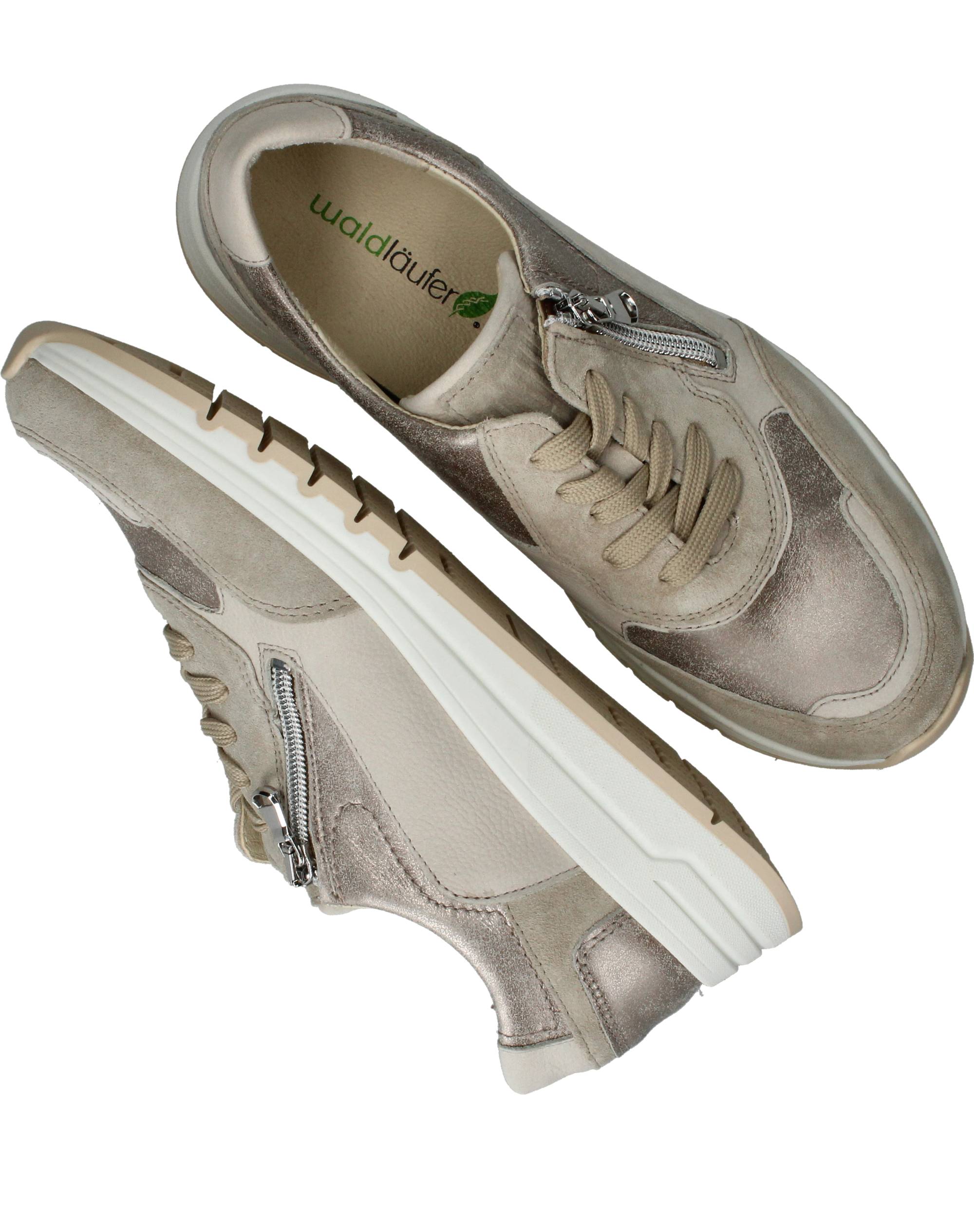Waldlaufer April Sneakers Dames Beige, sneaker voor dames – foto 4