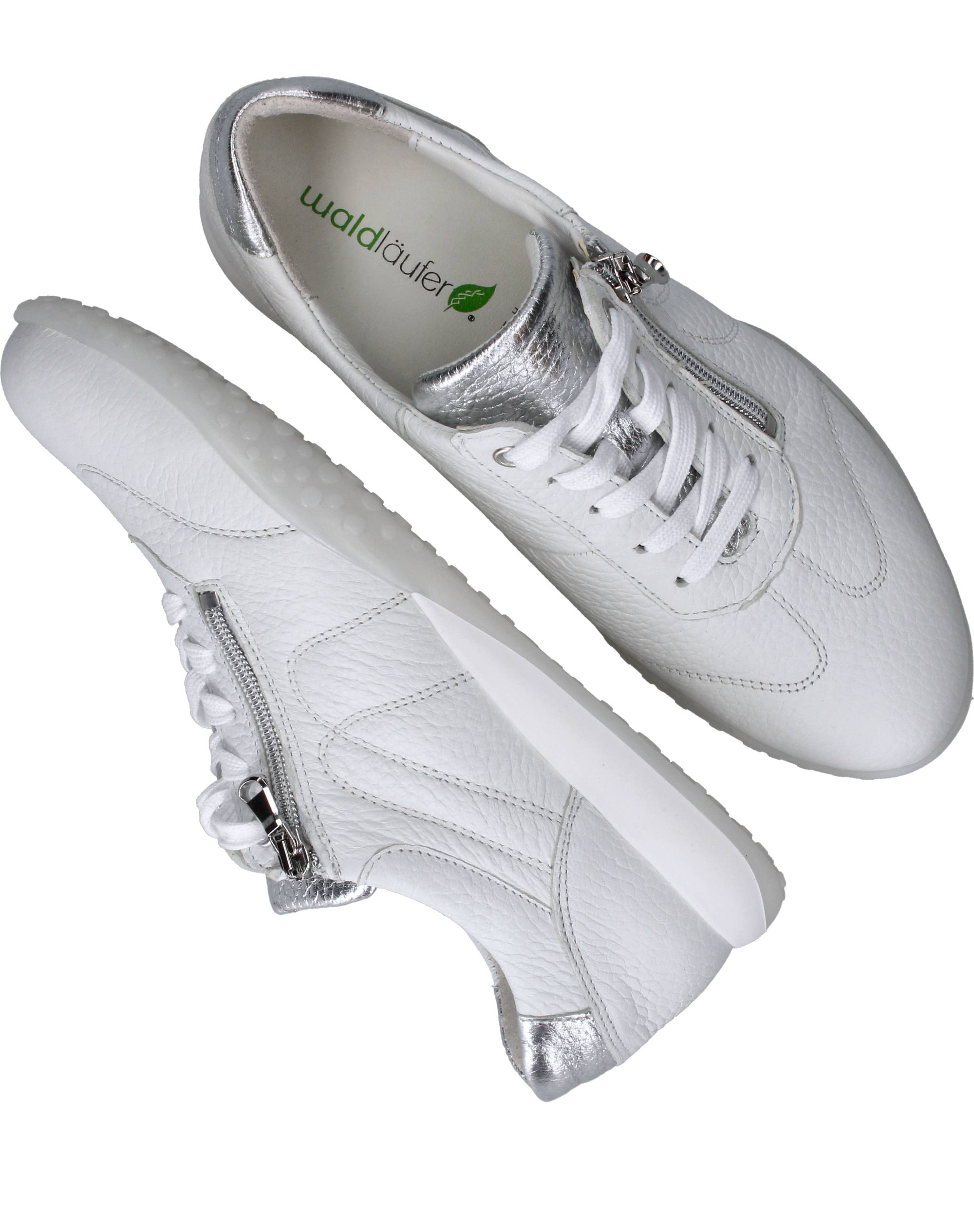 Waldlaufer Poppy Sneakers Dames Wit, sneaker voor dames – foto 4