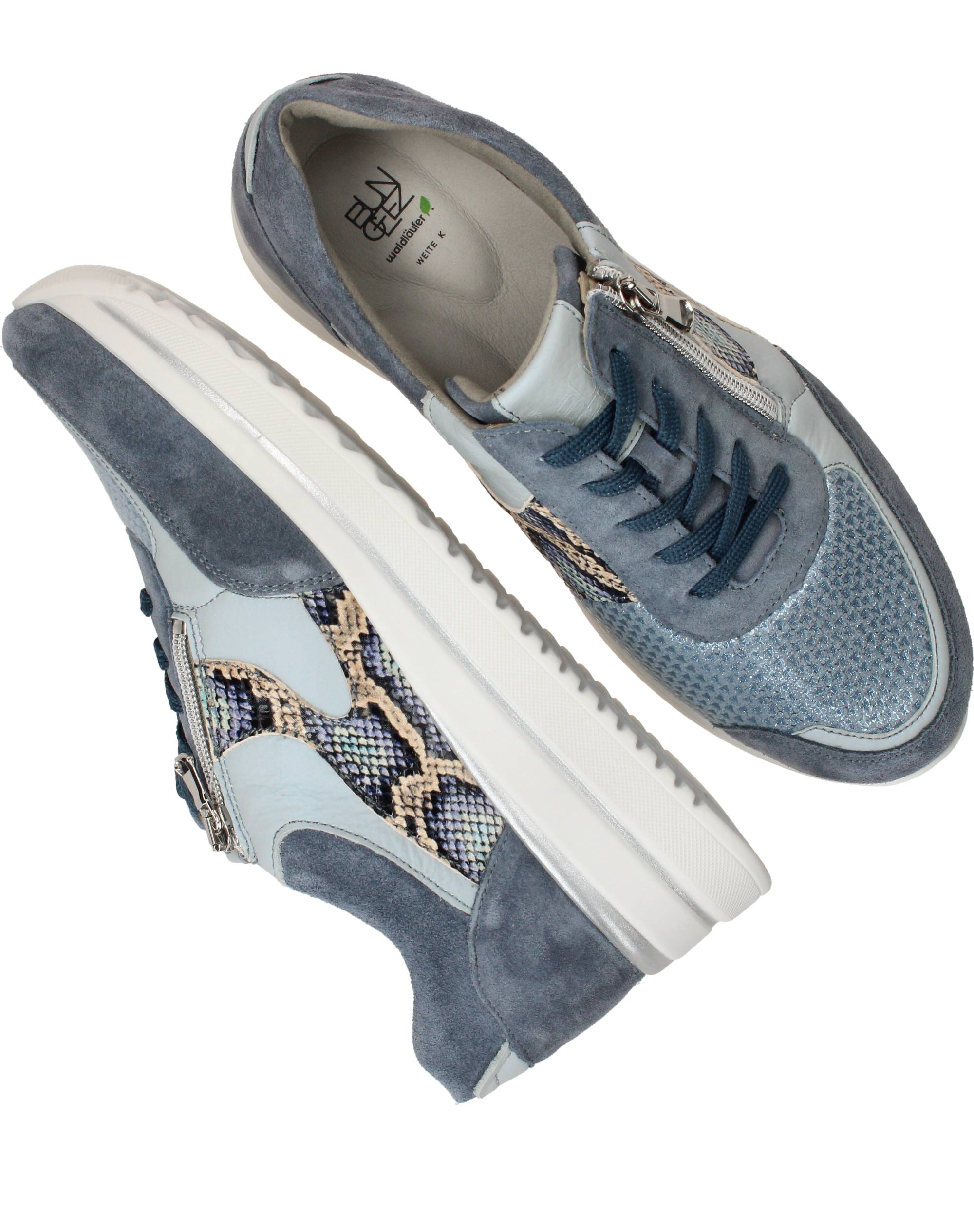 Waldlaufer Luana Sneakers Dames Blauw, sneaker voor dames – foto 4