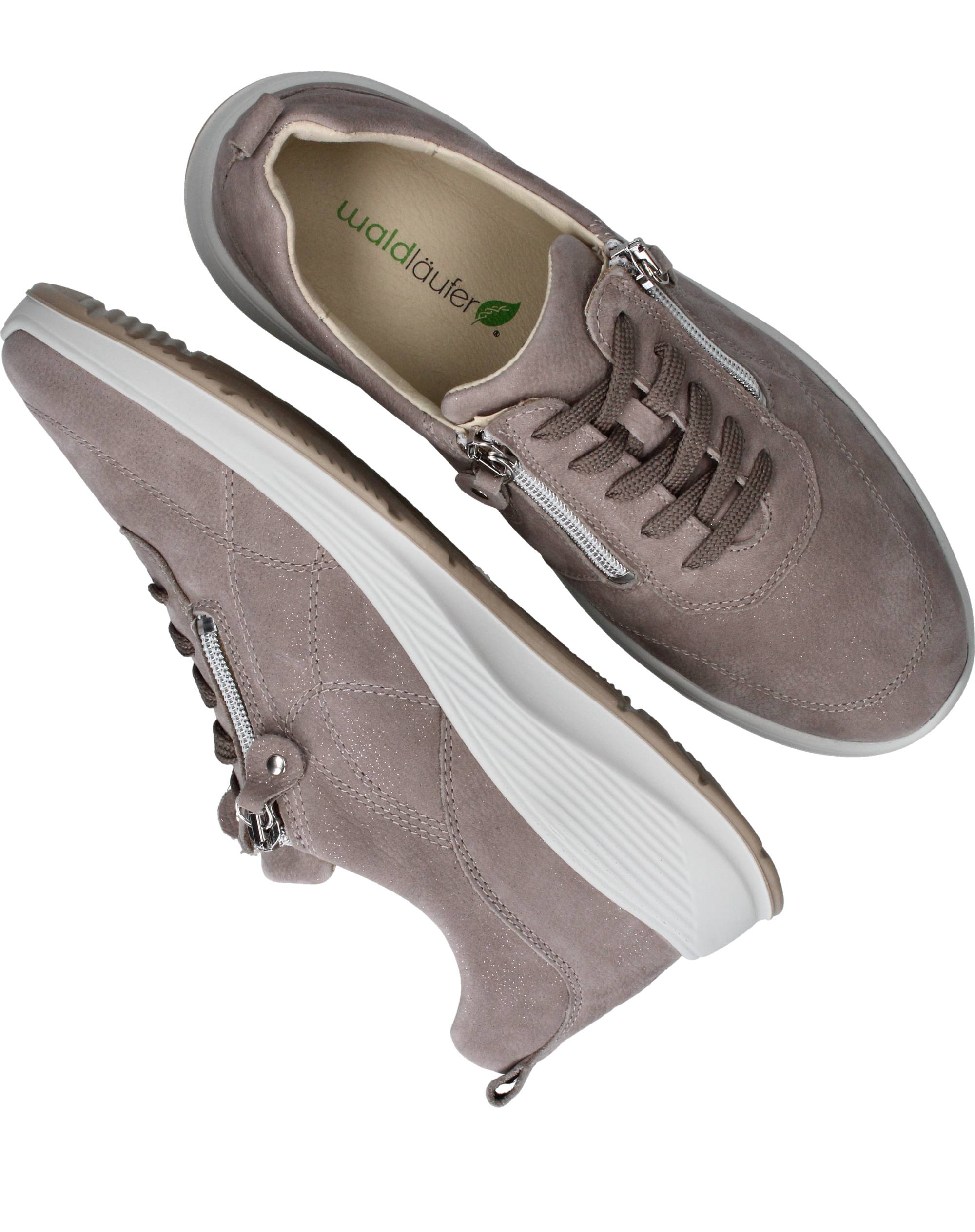 Waldlaufer Kalea Sneakers Dames Taupe, sneaker voor dames – foto 4