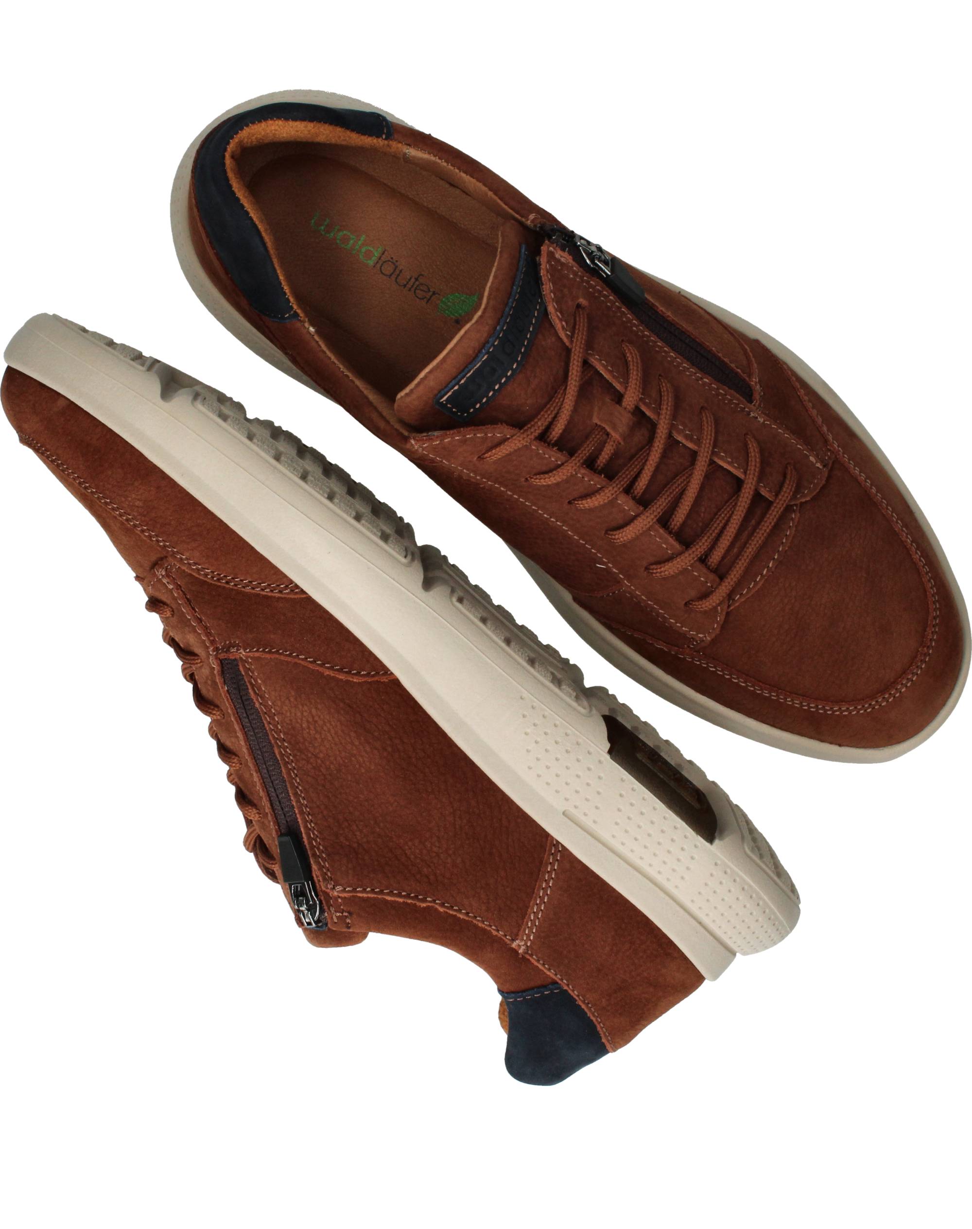 Waldlaufer Heiko Veterschoenen Heren Cognac, veterschoen voor heren – foto 4