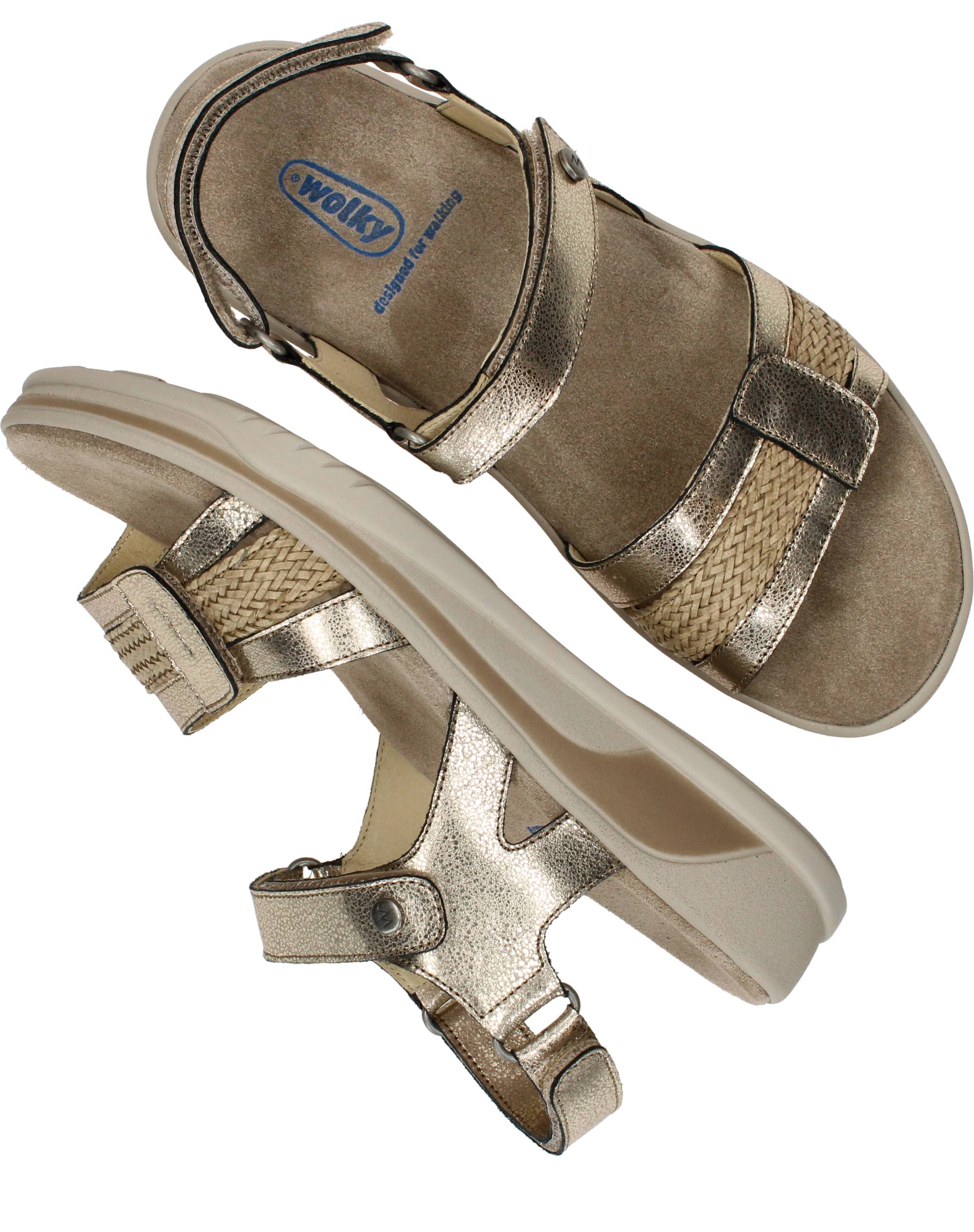 Wolky Fantom Elite Sandalen Dames Goud, sandaal voor dames – foto 4