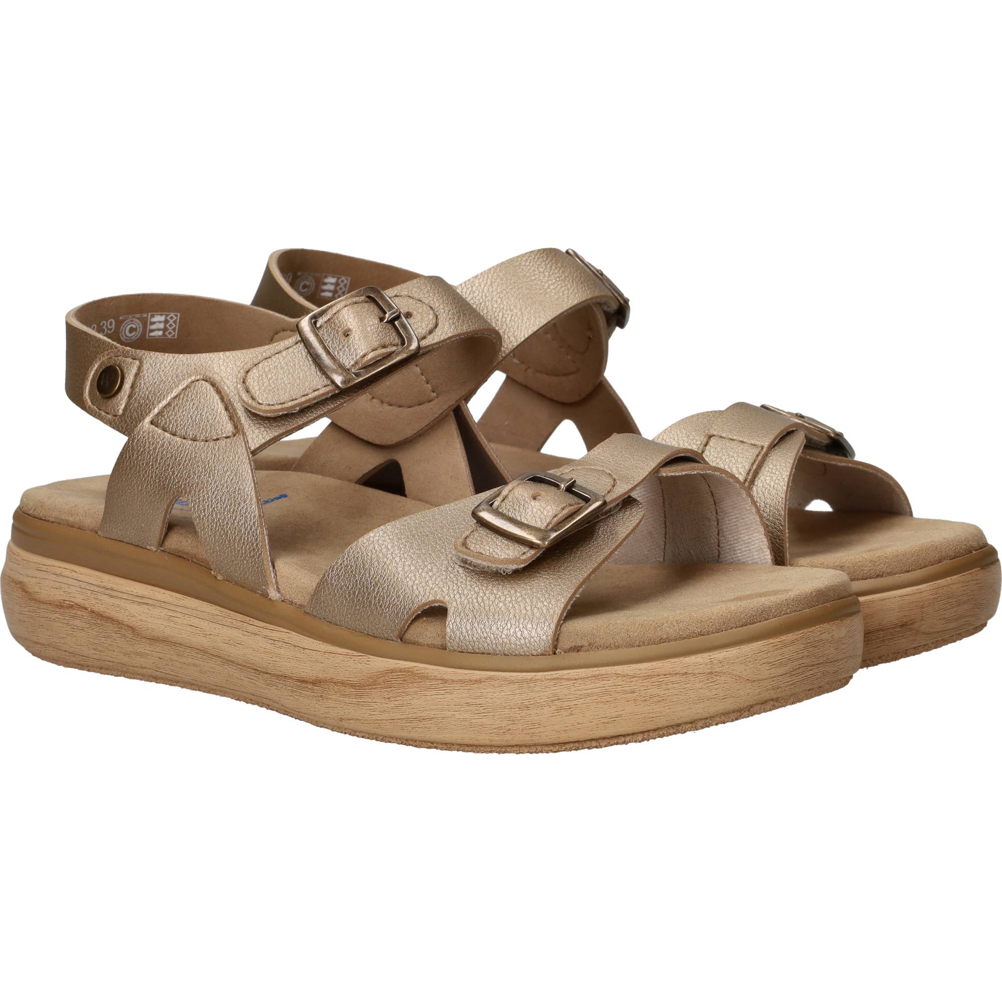 Wolky Sophia Terrassa Sandalen Dames Goud, sandaal voor dames – foto 2