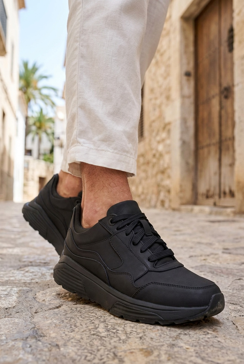 Xsensible Golden Gate Stretchwalker Sneakers Heren Zwart, sneaker voor heren – foto 3