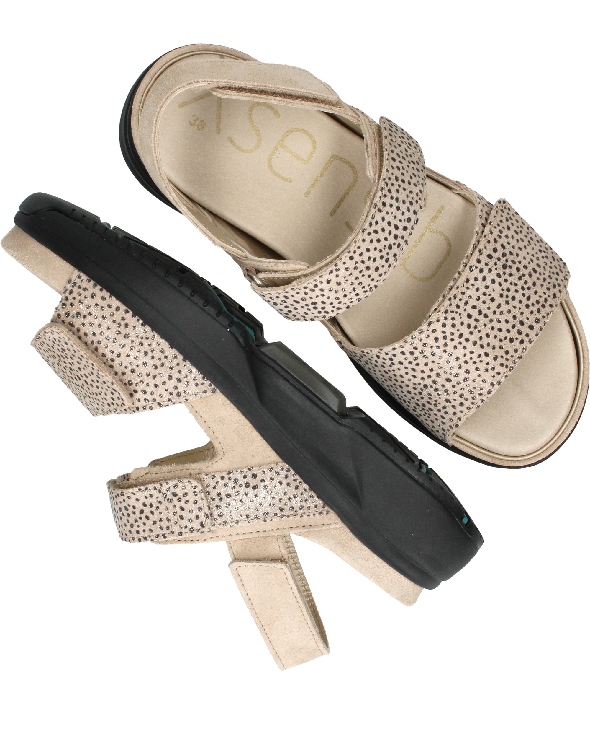 Xsensible Aruba Stretchwalker Sandalen Beige Dames | Durlinger.com